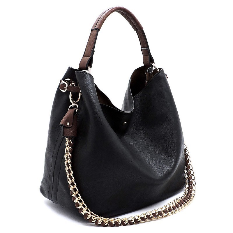 Women's Fashion Chain Handle Bucket Bag Handbag