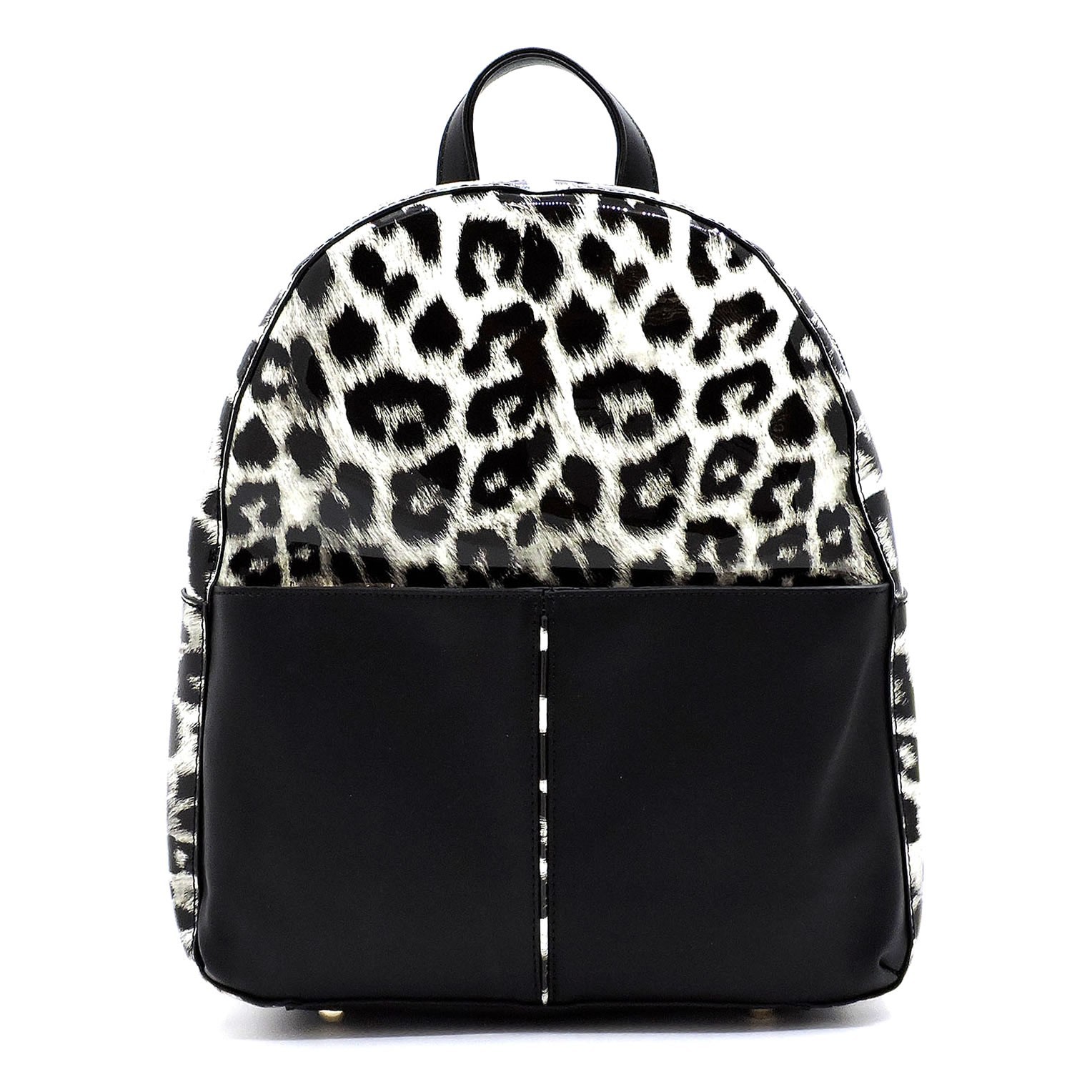 Leopard Print Backpack Purse