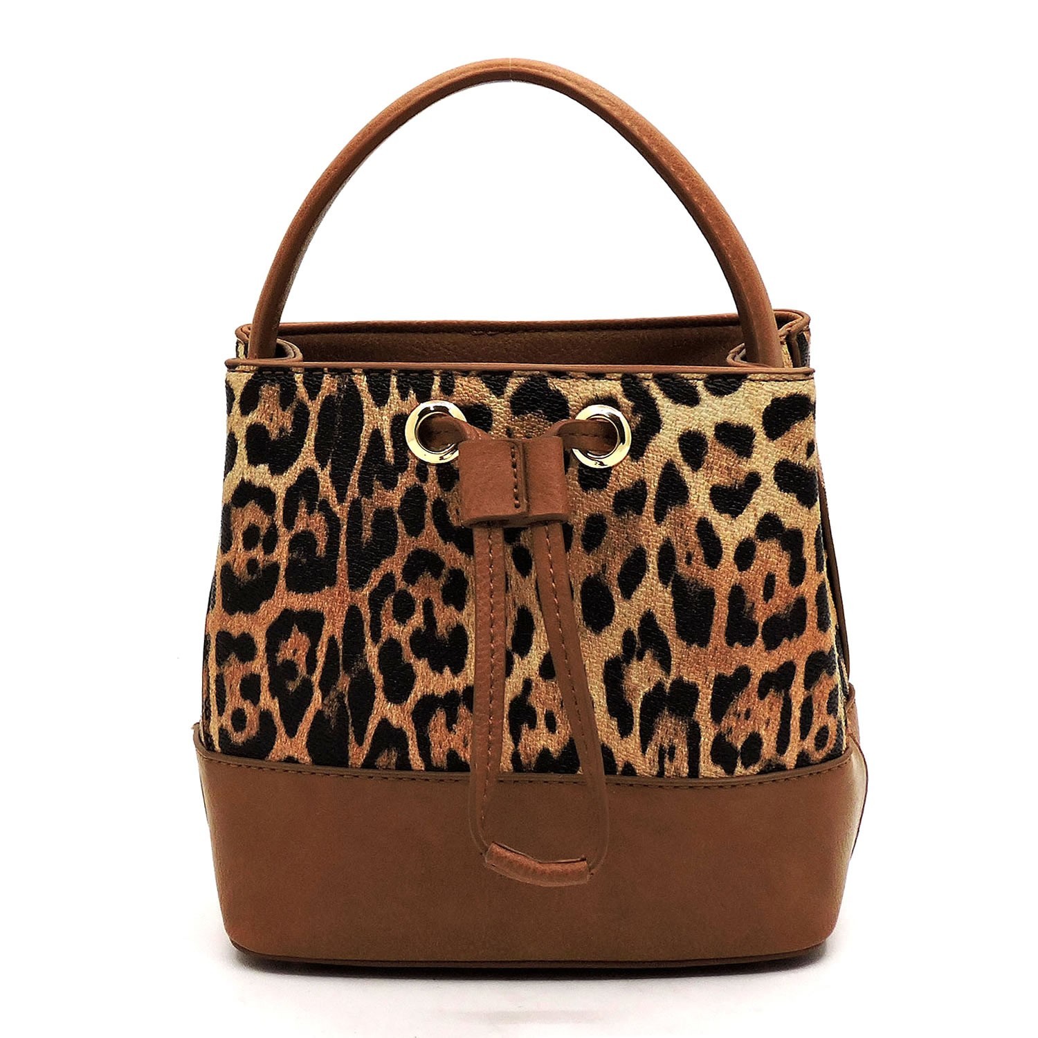 fluffy leopard print bag