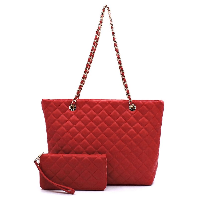 Quilted Classic Shopper 2-in-1 shops Tote