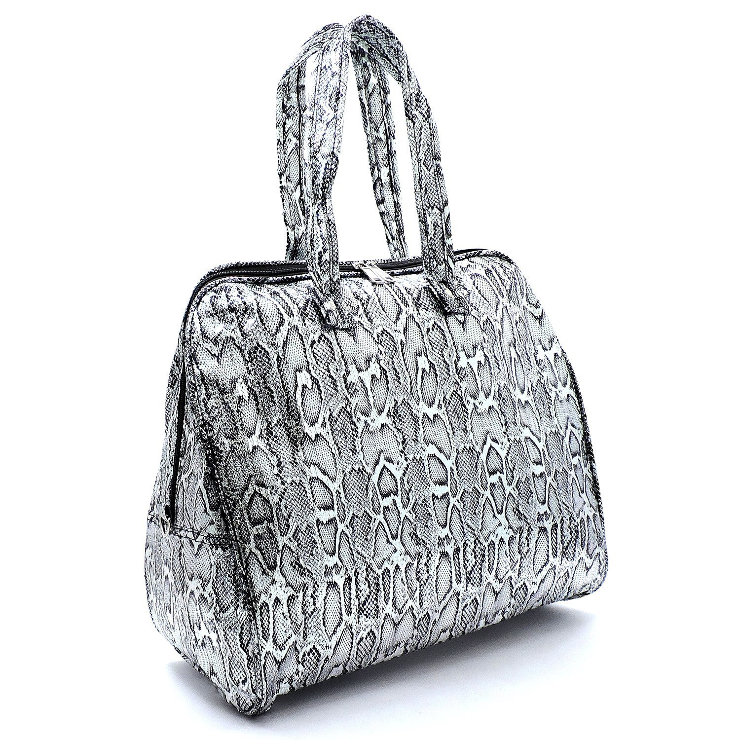 Sequin Python Snake Print Carry On Duffle Bag FW-HL00387 &gt; Animal Print &gt; Mezon Handbags