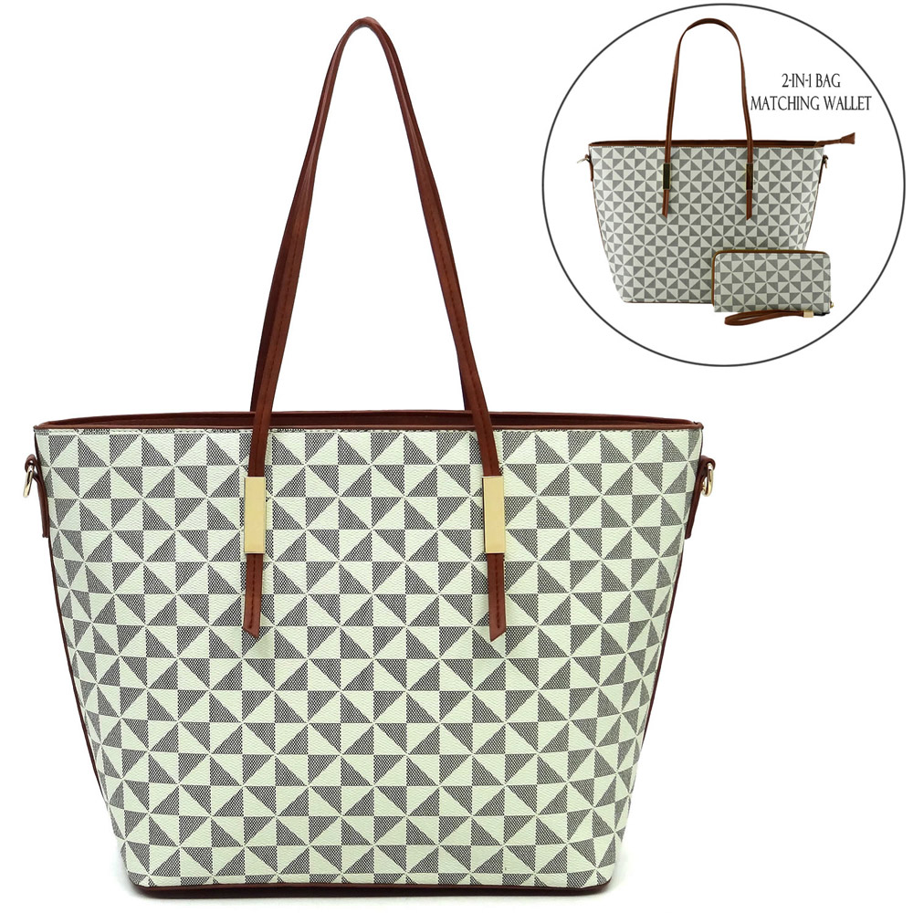 Monogram 2-in-1 Shopping Bag > Tote Bags > Mezon Handbags
