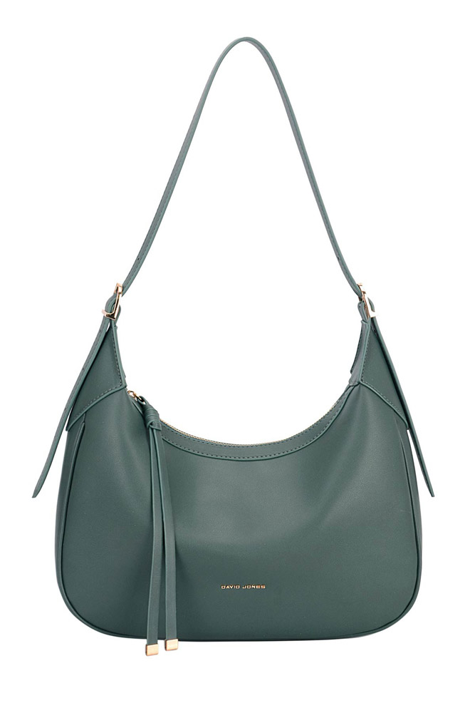 David Jones Luxury Designer Women Handbags Soft Faux Leather Top Handle Bag  Big Capacity Crossbody Shoulder Bag with Ribbon