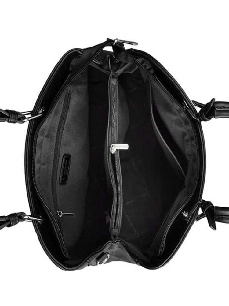 David Jones Black Faux Leather Shoulder Bag