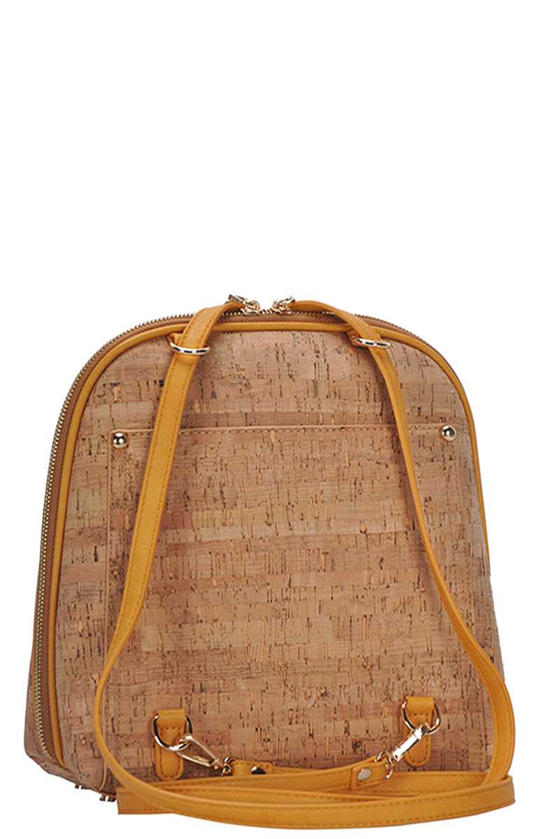 CROC TEXTURED TWO TONE BACKPACK JY-BGT87200 > Shoulder Bags