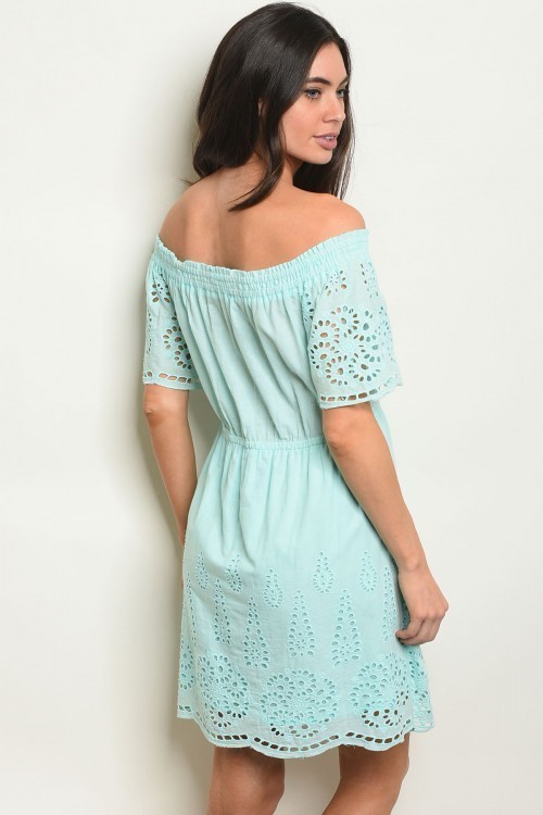 off shoulder tunic dress