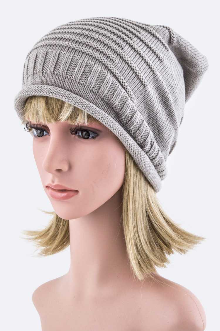 Trendy Raised Knit Slouchy Light Weight Beanie LA-EMH1069 > Winter ...