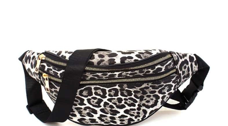 snake print fanny pack