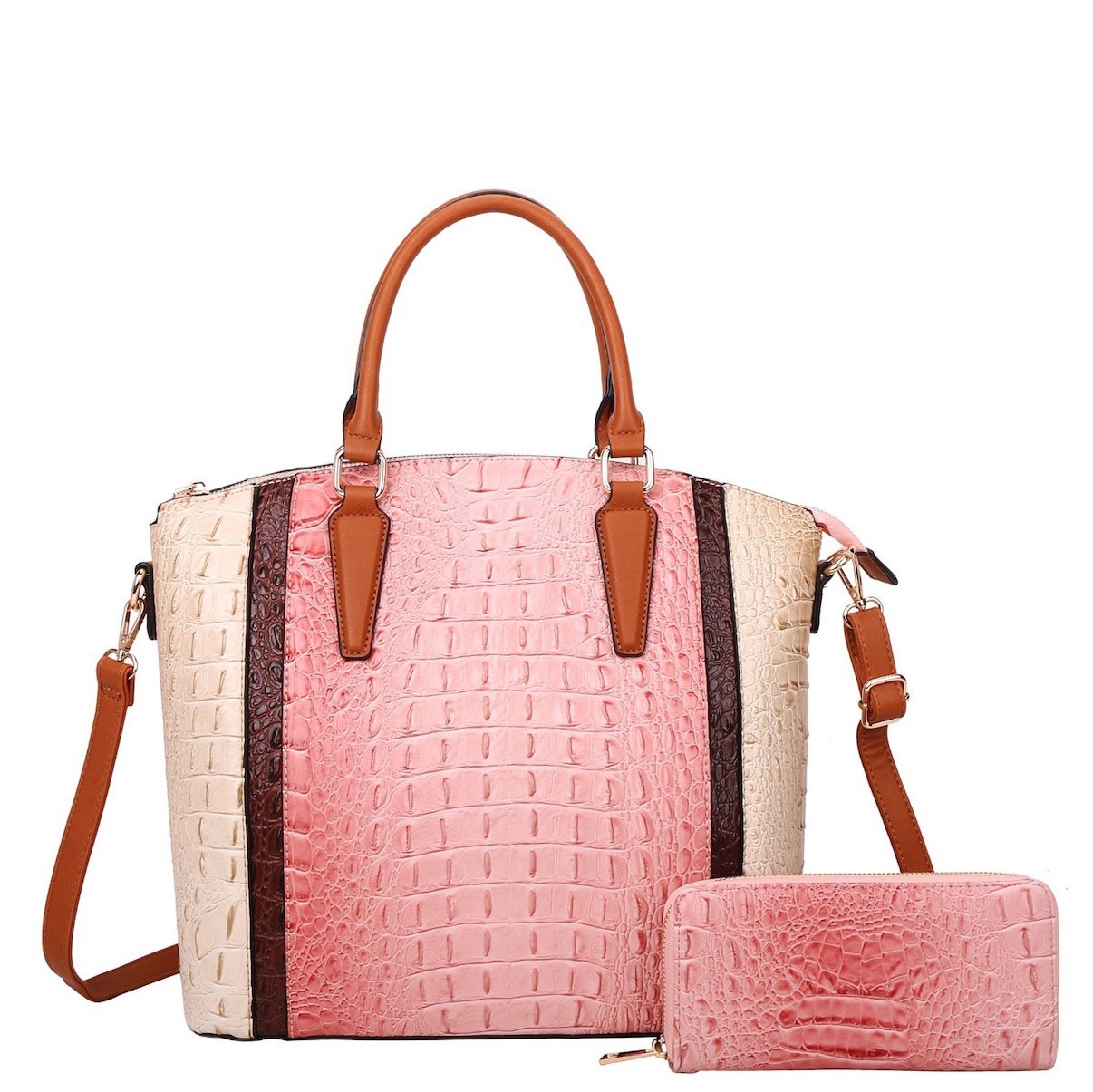 Brahmin Satchel Bags On Sale - Large Duxbury Satchel Womens Pink