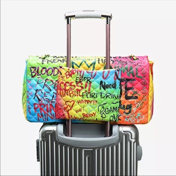 Fashionable Multi Graffiti Sling Backpack HF-GP2766 > Graffiti Handbag >  Mezon Handbags
