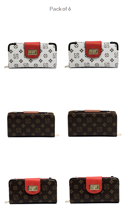 MONOGRAM FLAP TURN LOCK WALLET WRISTLET CH-CS041 > Wallets > Mezon