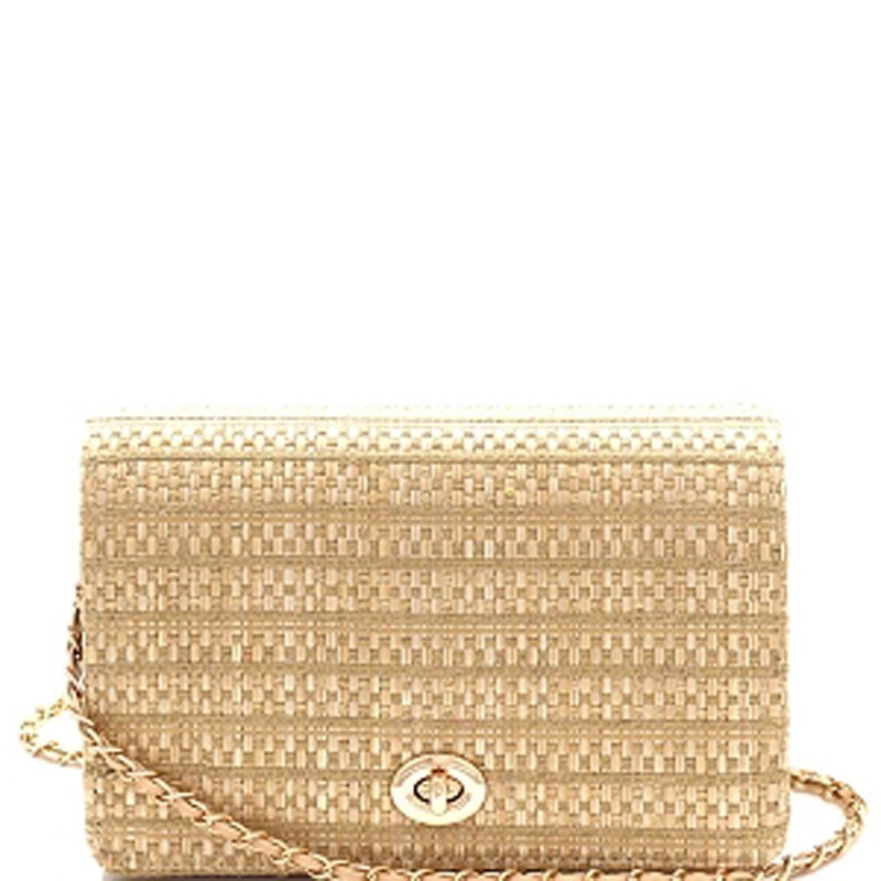 Gucci Straw Mini Shoulder Bag