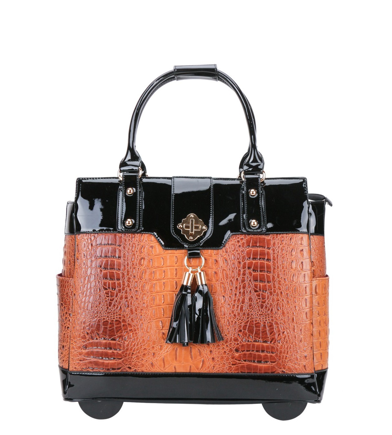 Khatoco's crocodile and ostrich leather handbags are mesmerizing
