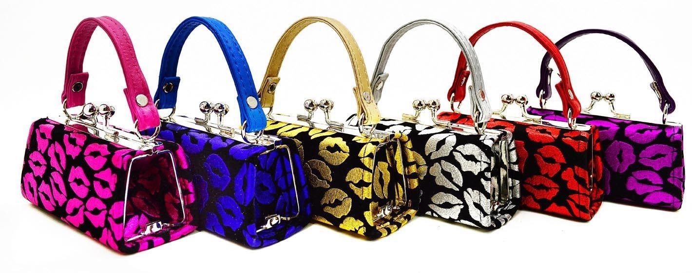 PACK OF 12 PCS ASSORTED COLOR DESIGNER MINI COIN PURSE MEZ-COIN > Wallets >  Mezon Handbags