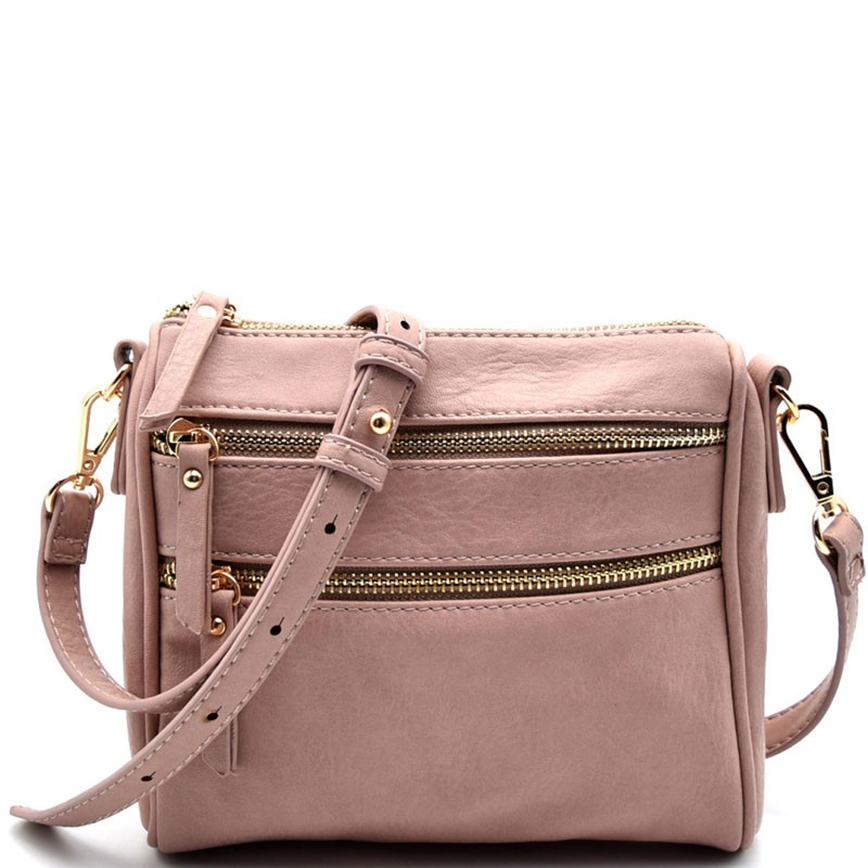 BGT48413-LP Miztique Multi-Pocket Crossbody > Fashion Handbags > Mezon  Handbags