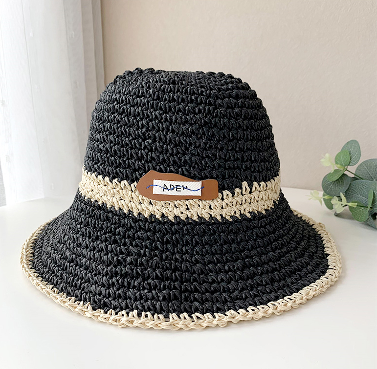 Salemodern Bucket Straw Hat. Straw Sun Hat. Bucket Summer Hat for