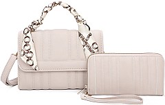 Classy Faux-Leather Ostrich Skin w/ Fringe Hand Bag MH-L0212 > Designer  Handbags > Mezon Handbags