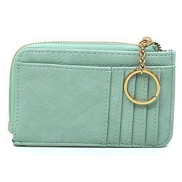 Fashion Card Holder Keychain Wallet