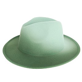 Gradual Shading Fedora Hat for Women