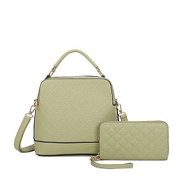 Quilted Top Handle 2-in-1 Satchel