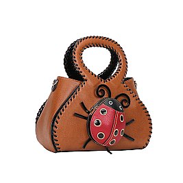 Lady Bug Handmade Stitched Satchel