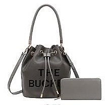 The Bucket Draw String Hobo -Shoulder Bag with Wallet