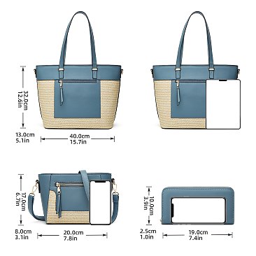 Fashion 3-in-1 Shopper Set