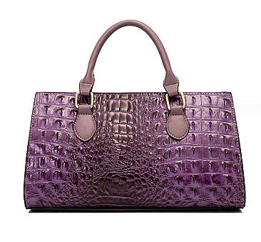 Crocodile Boston Satchel