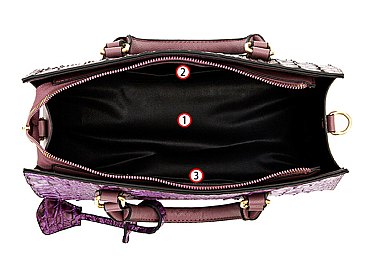 Crocodile Boston Satchel