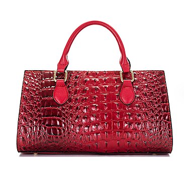 Crocodile Boston Satchel