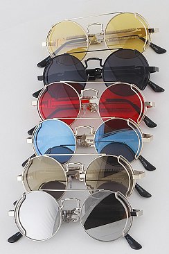 Pack of 12 Rounded Aviator Sunglasses