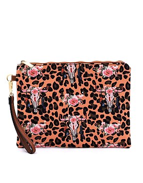 Leopard Cow Animal Flower Printed Canvas 3-in-1 Shopper