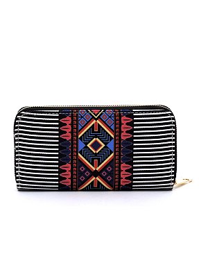 Native American Tribal Aztec Printed Canvas 3-in-1 Shopper