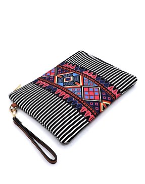 Native American Tribal Aztec Printed Canvas 3-in-1 Shopper