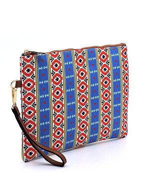 Native American Tribal Aztec Printed Canvas 3-in-1 Shopper