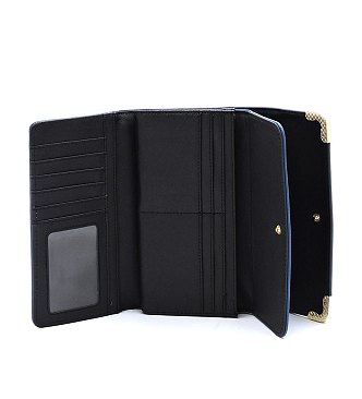 PM Monogram Tri-fold Clutch Wallet Cell Phone Wallet