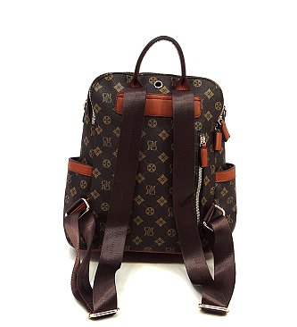 CM Monogram Striped Convertible Backpack