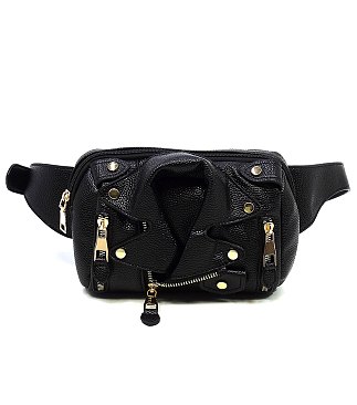 Motorcycle Jacket Fanny Pack Belt Bag