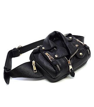 Motorcycle Jacket Fanny Pack Belt Bag