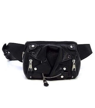 Motorcycle Jacket Fanny Pack Belt Bag