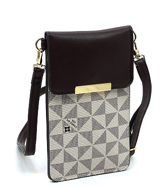 Monogram Cell Phone Purse Crossbody Bag