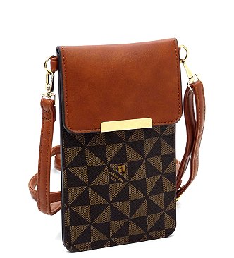 Monogram Cell Phone Purse Crossbody Bag