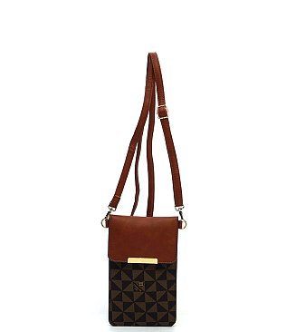 Monogram Cell Phone Purse Crossbody Bag