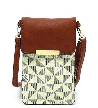 Monogram Cell Phone Purse Crossbody Bag