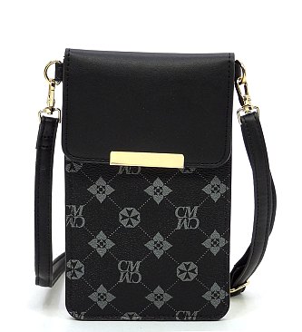 CM Monogram Cell Phone Purse Crossbody Bag