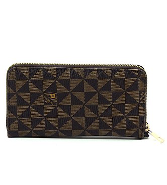 Monogram Zip Around Wallet Wristlet