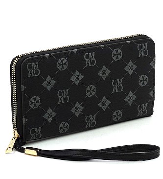 Monogram Zip Around Wallet Wristlet