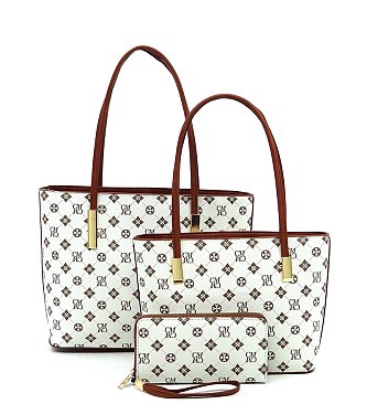 Monogrammed 3-in-1 Tote