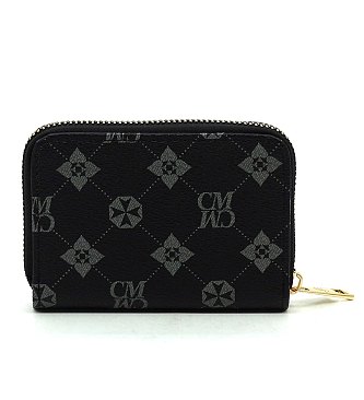 CM Monogrammed Accordion Card Holder Wallet