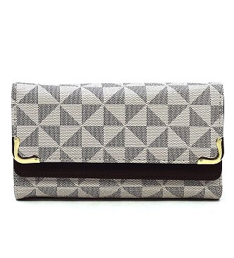 PM Monogram Tri-fold Clutch Wallet Cell Phone Wallet